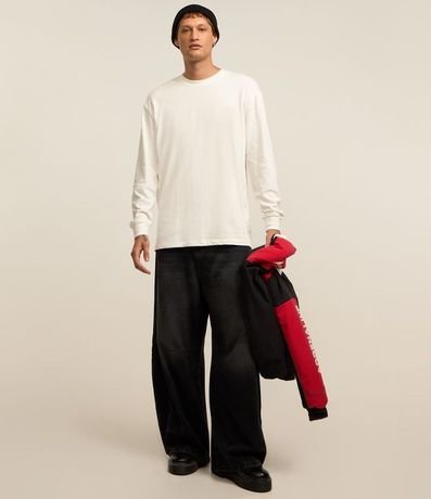 Remera Relaxed en Algodón con Estampa Mini Print 2