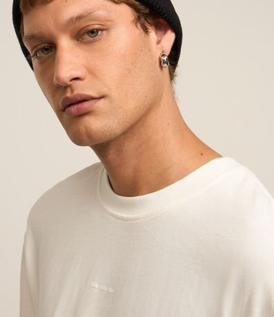 Remera Relaxed en Algodón con Estampa Mini Print 3