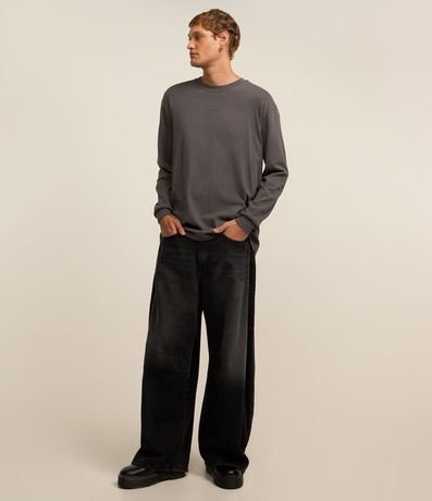 Remera Relaxed en Algodón con Estampa Mini Print 2