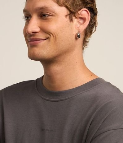 Remera Relaxed en Algodón con Estampa Mini Print 3