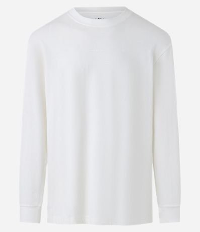 Remera Relaxed en Algodón con Estampa Mini Print 4