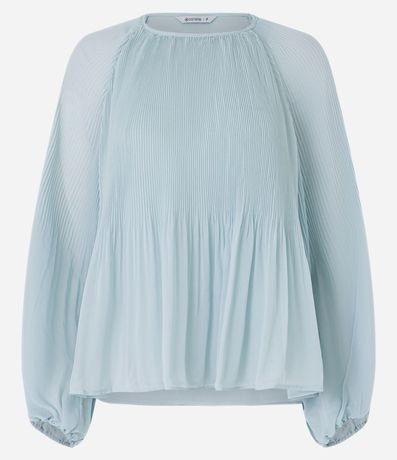 Blusa en Crepé con Textura Plegada 5