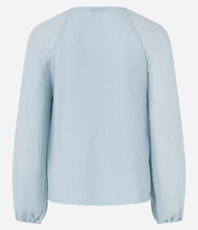 Blusa en Crepé con Textura Plegada 7