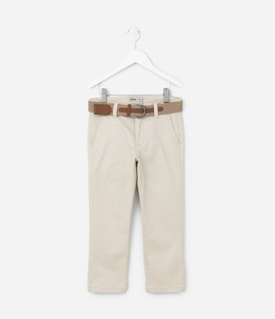 Pantalón Infantil en Sarga con Cinturón - Talle 5 a 14 años 4