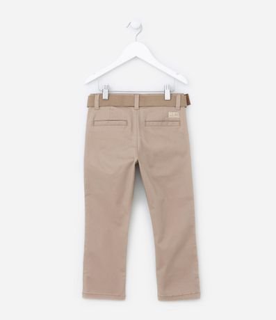 Pantalón Infantil en Sarga con Cinturón - Talle 5 a 14 años 3