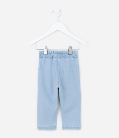 Pantalón Clochard Infantil Jeans con Lazo - Talle 3 al 18 meses 2