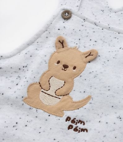 Conjunto Infantil en Algodón con Bordado de Canguro - Talle 0 a 18 meses 8
