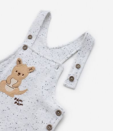 Conjunto Infantil en Algodón con Bordado de Canguro - Talle 0 a 18 meses 5