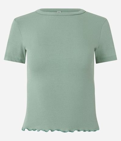 Blusa en Viscosa Texturizada con Bajo Ondulado 6