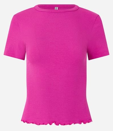 Blusa en Viscosa Texturizada con Bajo Ondulado 6