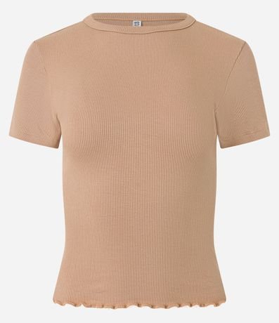 Blusa en Viscosa Texturizada y con Bajo Ondulado 4