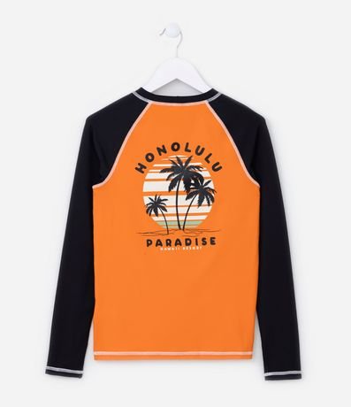 Remera Infantil con Protección UV Estampa Paradise - Talle 5 a 14 años 2