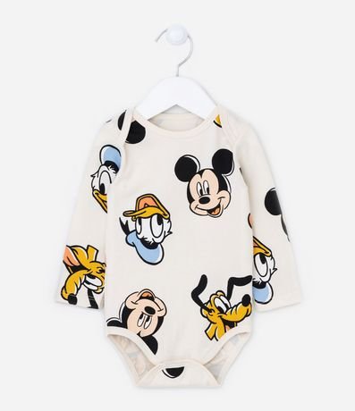 Body Infantil en Algodón Estampado Mickey y Amigos - Talle RN al 24 meses