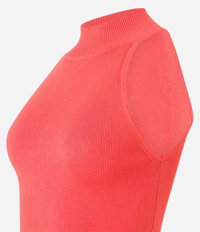 Blusa Básica en Viscosa Acanalada con Cuello Halter 6