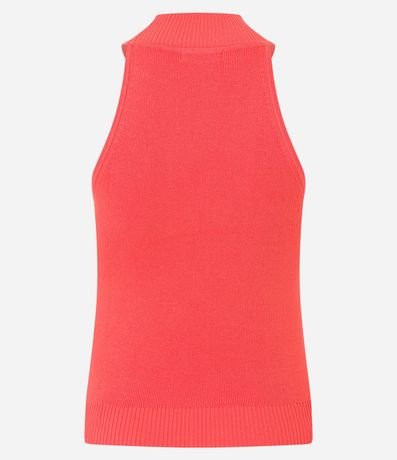 Blusa Básica en Viscosa Acanalada con Cuello Halter 7