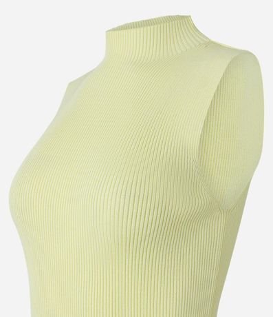 Blusa Musculosa Básica de Punto con Cuello Alto 5