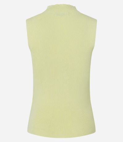 Blusa Musculosa Básica de Punto con Cuello Alto 6