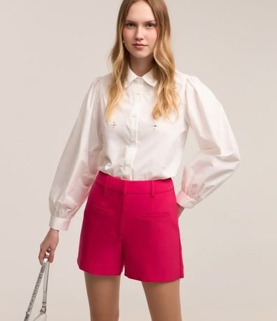 Bermuda Sastrería en Crepé con Fake Bolsillo 3