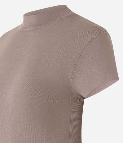 Blusa en Punto con Cuello Alto 6