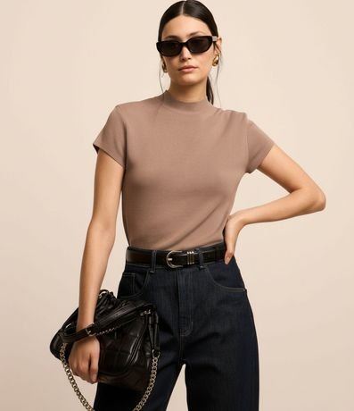 Blusa de Punto con Cuello Alto 5