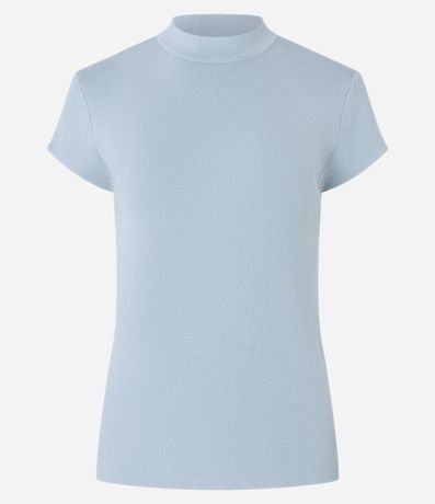 Blusa en Punto con Cuello Alto 4