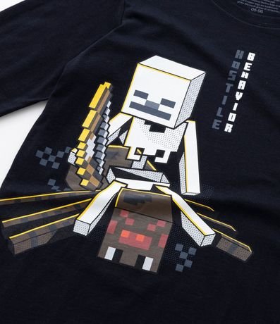Remera Infantil con Estampa Minecraft que Brilla en la Oscuridad - Talle 5 a 14 años 3