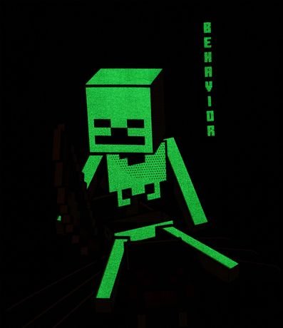 Remera Infantil con Estampa Minecraft que Brilla en la Oscuridad - Talle 5 a 14 años 4