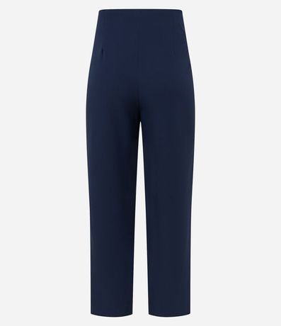 Pantalón Carrot Sastrería con Cintura Alta y Botón Contrastante 5