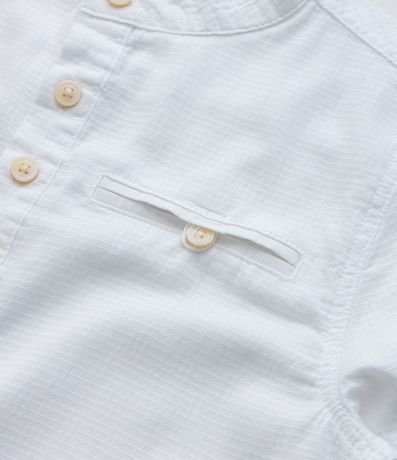 Camisa Infantil Texturizada con Cuello Padre - Talle 5 a 14 años 5