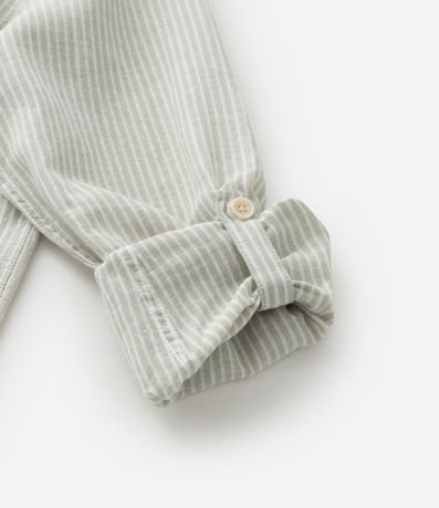 Camisa Infantil con Lino Rayada - Talle 5 a 14 años 3