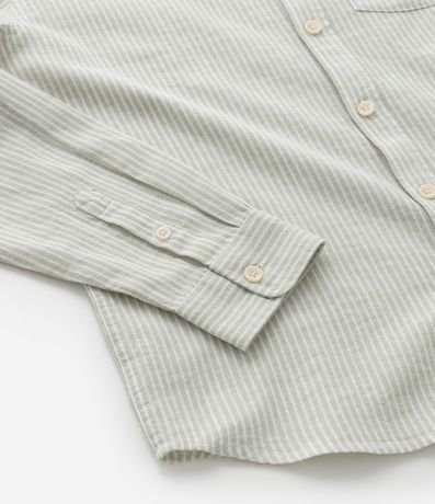 Camisa Infantil con Lino Rayada - Talle 5 a 14 años 4