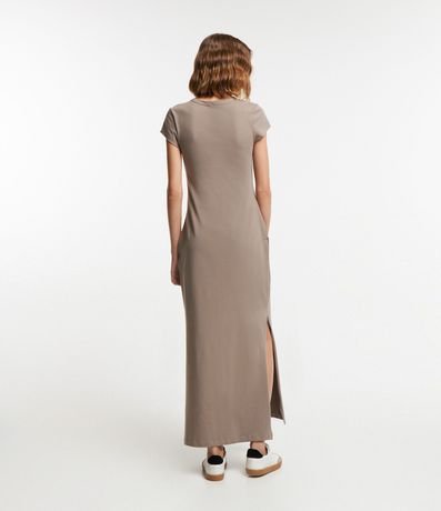 Vestido Largo en Algodón con Manga Corta 3