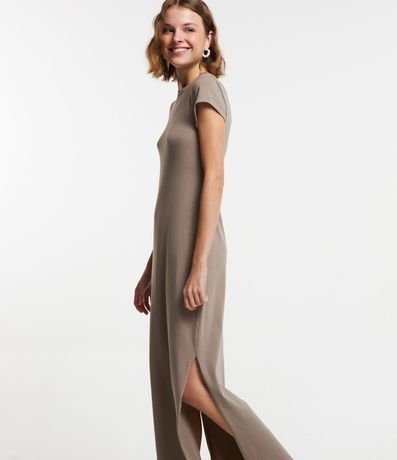 Vestido Largo en Algodón con Manga Corta 4