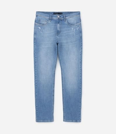 Pantalón Slim Jeans Básica con Elastano y Pequeños Ruidos 5