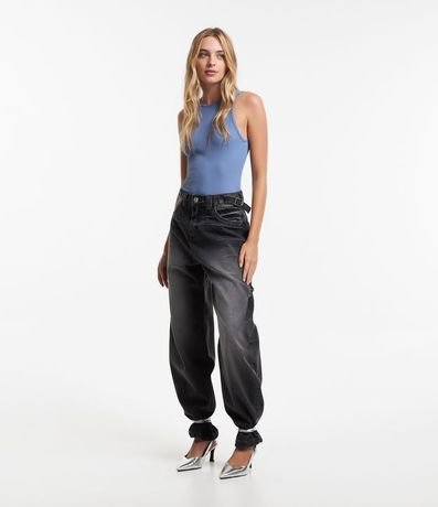 Body Básico en Rib con Cuello Halter 2