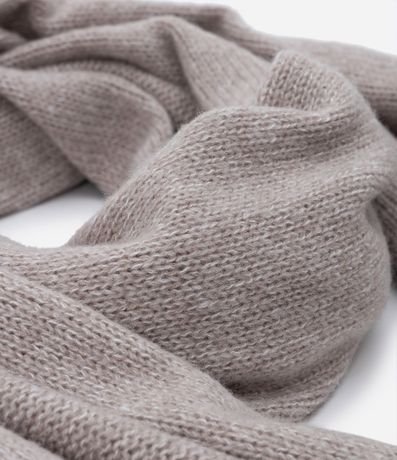 Bufanda de Punto con Efecto Melange y Textura Acanalada en las Puntas 3