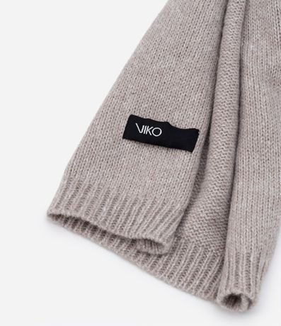 Bufanda de Punto con Efecto Melange y Textura Acanalada en las Puntas 4