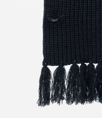 Bufanda de Punto con Flecos y Textura Acanalada 3