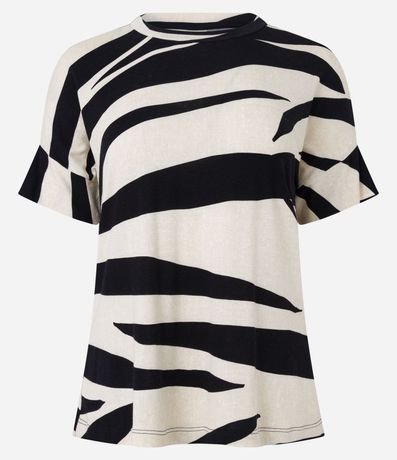 Blusa en Viscosa con Estampa Abstracta 6