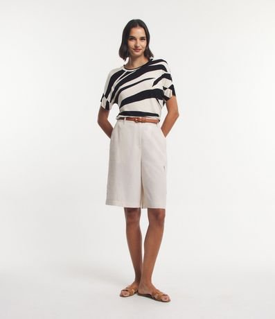 Blusa en Viscosa con Estampa Abstracta 2