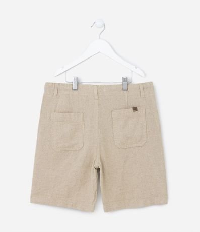 Bermuda Infantil en Lino con Cordón en la Cintura - Talle 5 a 14 años 2