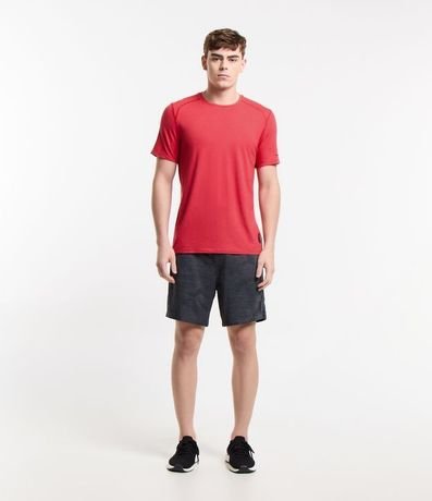 Remera Deportiva con Etiqueta en la Barra y Manga Corta 2