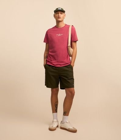 Bermuda Texturizada con Cintura Elástica y Cordón para Ajuste 1