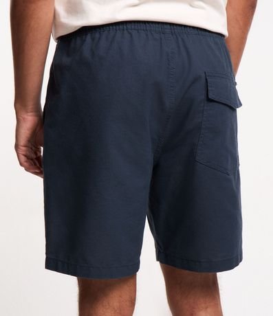 Bermuda Texturizada con Cintura Elástica y Cordón para Ajuste 3