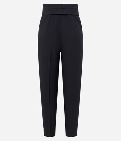 Pantalón Carrot Sastrería con Cinturón Cadena y Pliegues 6