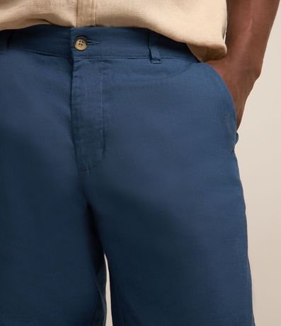 Bermuda Slim Texturizada en Lino con Algodón 5