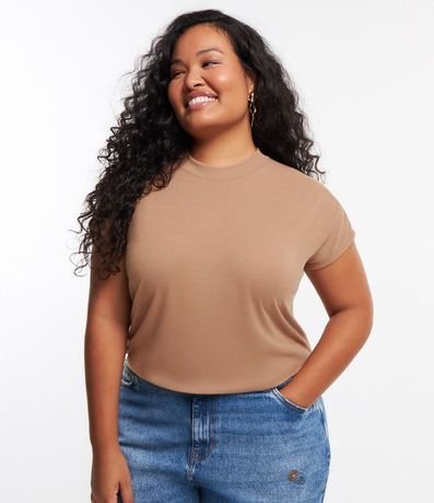 Blusa en Ribana sin Sisa Curve & Plus Size