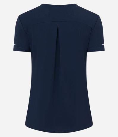 Remera Deportiva Texturizada con Detalle Reflectante 7