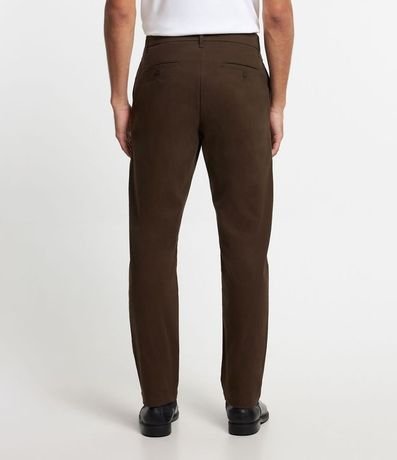 Pantalón Recto Básica en Sarga con Bolsillos 5