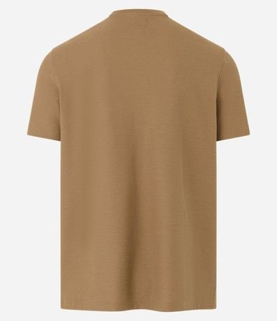 Remera Manga Corta en Algodón Peruano con Textura 7